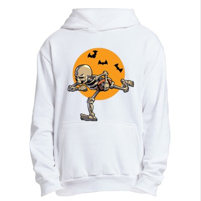 American Football Skeleton Halloween Boy Football Fan Urban Pullover Hoodie