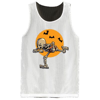 American Football Skeleton Halloween Boy Football Fan Mesh Reversible Basketball Jersey Tank