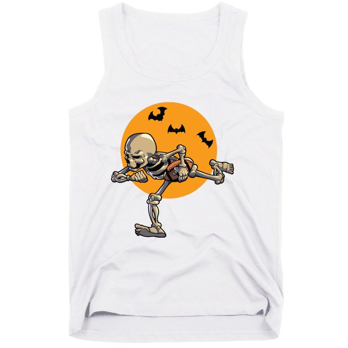 American Football Skeleton Halloween Boy Football Fan Tank Top