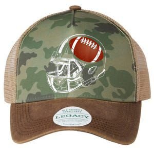 American Football Silhouette Football Player Football Legacy Tie Dye Trucker Hat