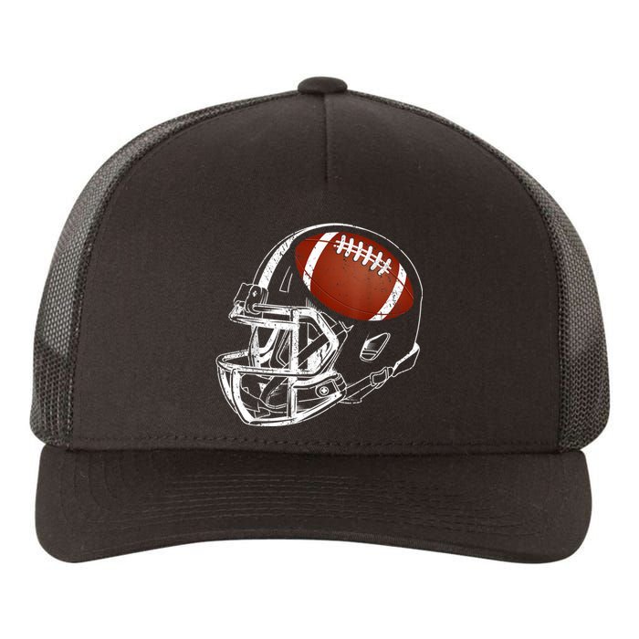 American Football Silhouette Football Player Football Yupoong Adult 5-Panel Trucker Hat