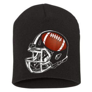 American Football Silhouette Football Player Football Short Acrylic Beanie