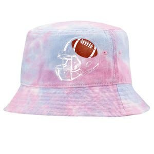 American Football Silhouette Football Player Football Tie-Dyed Bucket Hat