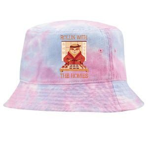 Asian Food Sushi Sloth Japanese Restaurant Sushi Lover Gift Tie-Dyed Bucket Hat