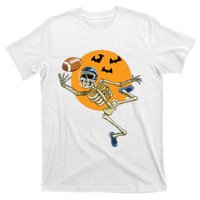 American Football Skeleton Halloween Boy Football Fan T-Shirt