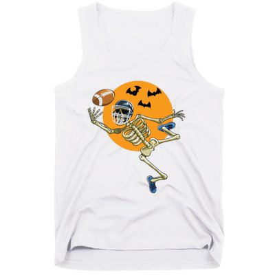 American Football Skeleton Halloween Boy Football Fan Tank Top