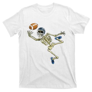 American Football Skeleton Halloween Boy Football Fan T-Shirt