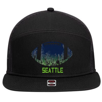 American Football Seattle Fan Football Season 7 Panel Mesh Trucker Snapback Hat