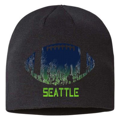 American Football Seattle Fan Football Season Sustainable Beanie