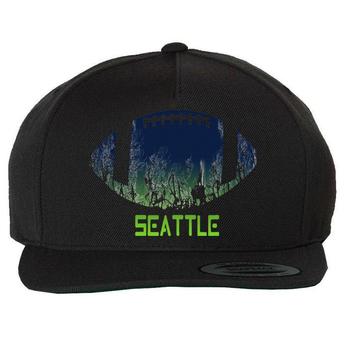 American Football Seattle Fan Football Season Wool Snapback Cap