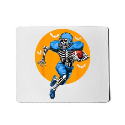 American Football Skeleton Halloween Football Fan Mousepad