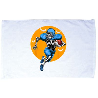 American Football Skeleton Halloween Football Fan Microfiber Hand Towel