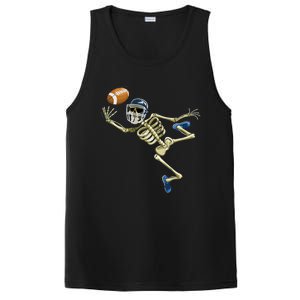 American Football Skeleton Halloween Men Football Fan PosiCharge Competitor Tank