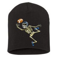 American Football Skeleton Halloween Men Football Fan Short Acrylic Beanie