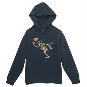 American Football Skeleton Halloween Men Football Fan Urban Pullover Hoodie