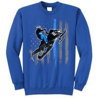 American Flag Snowmobile Gift Snowmobile Riding Gift Meaningful Gift Sweatshirt