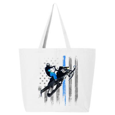 American Flag Snowmobile Gift Snowmobile Riding Gift Meaningful Gift 25L Jumbo Tote