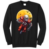 American Football Skeleton Halloween Football Fan Sweatshirt