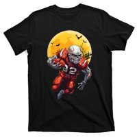 American Football Skeleton Halloween Football Fan T-Shirt