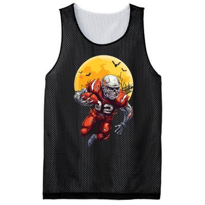 American Football Skeleton Halloween Football Fan Mesh Reversible Basketball Jersey Tank