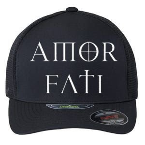 Amor Fati Stoic Inspirational Latin Quote Love your Fate Flexfit Unipanel Trucker Cap