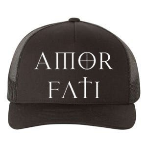 Amor Fati Stoic Inspirational Latin Quote Love your Fate Yupoong Adult 5-Panel Trucker Hat