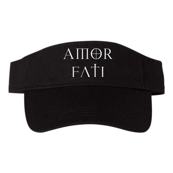 Amor Fati Stoic Inspirational Latin Quote Love your Fate Valucap Bio-Washed Visor