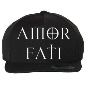 Amor Fati Stoic Inspirational Latin Quote Love your Fate Wool Snapback Cap