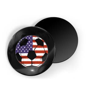 American Flag Soccer Ball Magnet