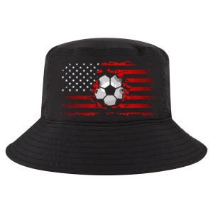 American Flag Soccer Apparel Soccer Cool Comfort Performance Bucket Hat