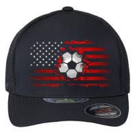 American Flag Soccer Apparel Soccer Flexfit Unipanel Trucker Cap