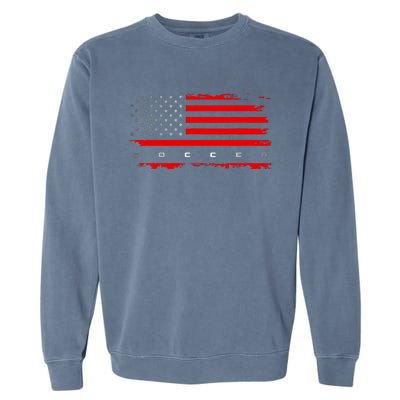 American Flag Soccer Apparel Soccer Garment-Dyed Sweatshirt