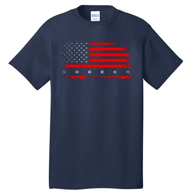 American Flag Soccer Apparel Soccer Tall T-Shirt