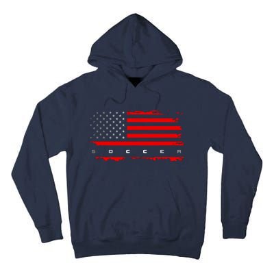 American Flag Soccer Apparel Soccer Tall Hoodie