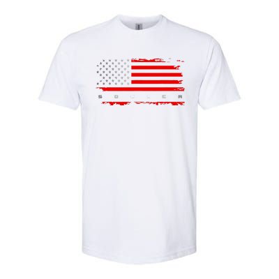 American Flag Soccer Apparel Soccer Softstyle CVC T-Shirt