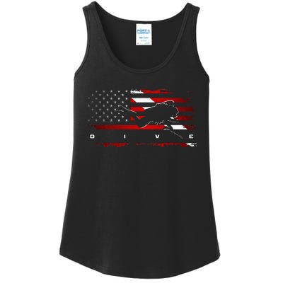 American Flag Scuba Diving Apparel Scuba Diving Ladies Essential Tank