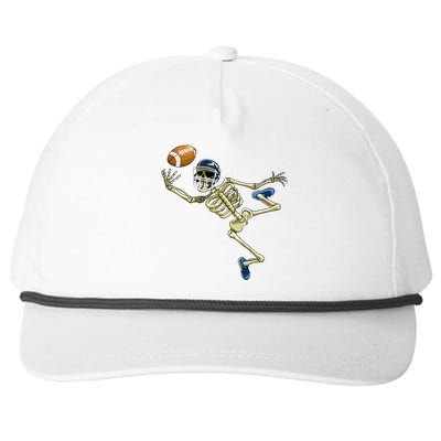 American Football Skeleton Halloween Men Football Fan Snapback Five-Panel Rope Hat