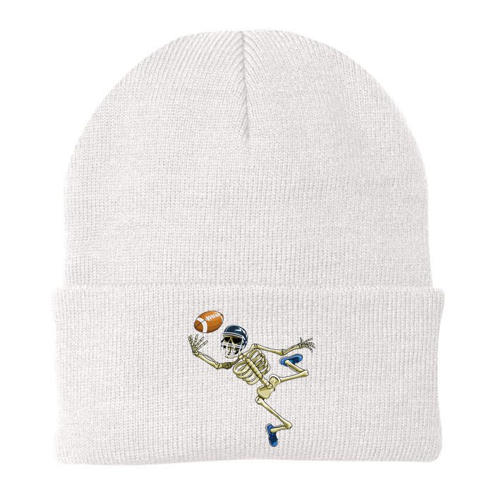 American Football Skeleton Halloween Men Football Fan Knit Cap Winter Beanie