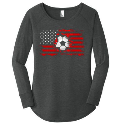 American Flag Soccer Apparel Soccer Women's Perfect Tri Tunic Long Sleeve Shirt