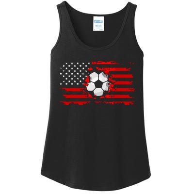 American Flag Soccer Apparel Soccer Ladies Essential Tank