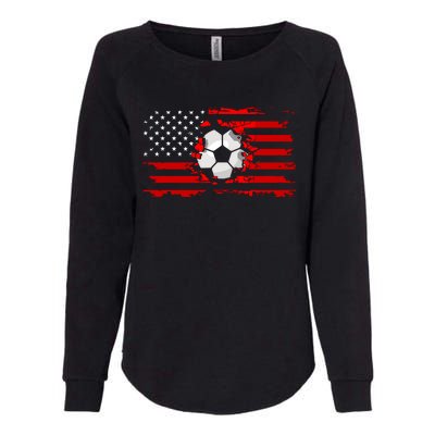 American Flag Soccer Apparel Soccer Womens California Wash Sweatshirt