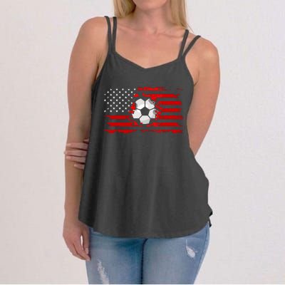 American Flag Soccer Apparel Soccer Women's Strappy Tank