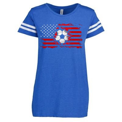 American Flag Soccer Apparel Soccer Enza Ladies Jersey Football T-Shirt