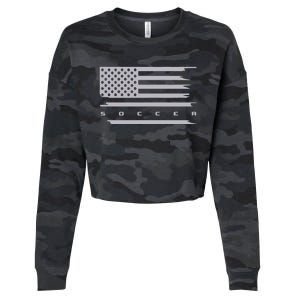 American Flag Soccer Apparel Soccer Hoodie Cropped Pullover Crew