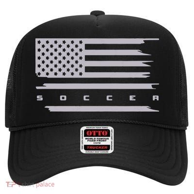 American Flag Soccer Apparel Soccer Hoodie High Crown Mesh Back Trucker Hat