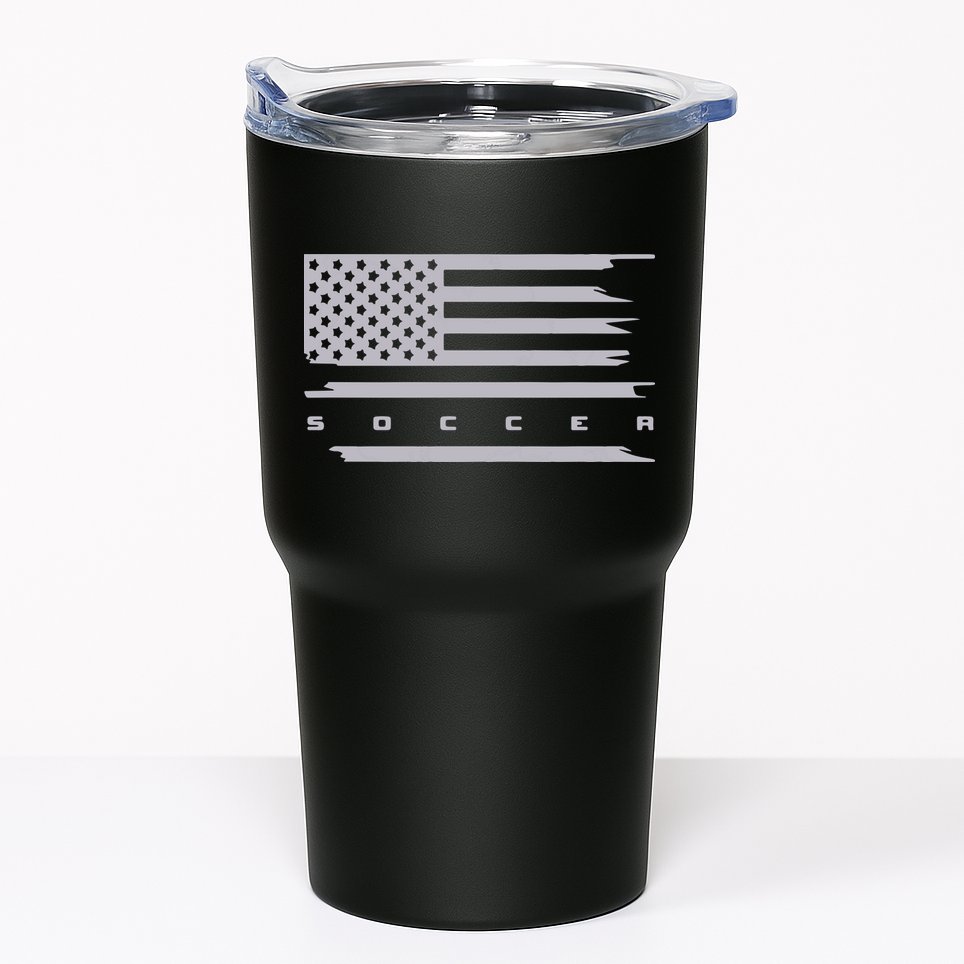 American Flag Soccer Apparel Soccer Hoodie Tumbler