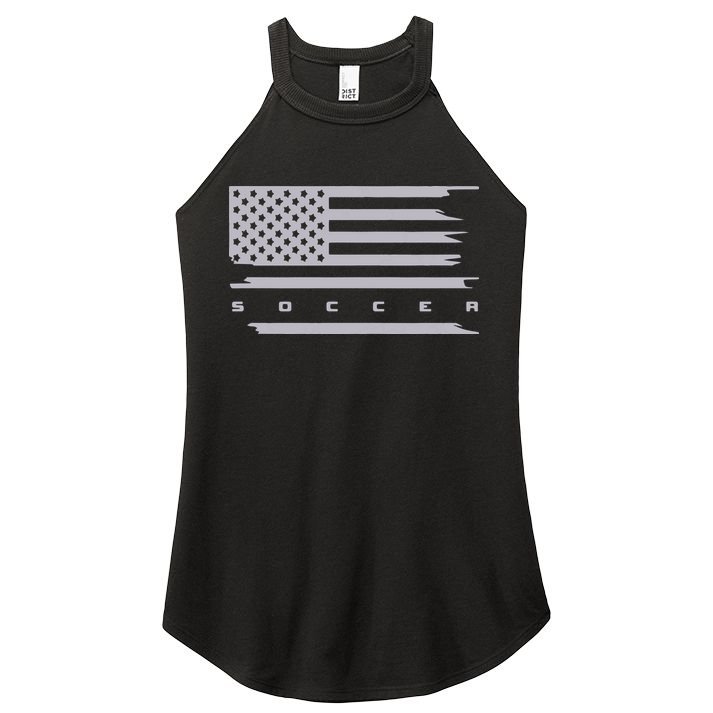 American Flag Soccer Apparel Soccer Hoodie Women's Perfect Tri Rocker Tank