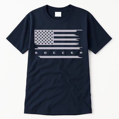 American Flag Soccer Apparel Soccer Hoodie Tall T-Shirt
