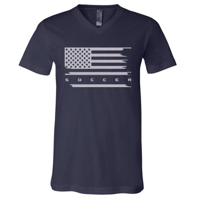 American Flag Soccer Apparel Soccer Hoodie V-Neck T-Shirt