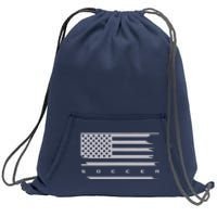 American Flag Soccer Apparel Soccer Hoodie Sweatshirt Cinch Pack Bag